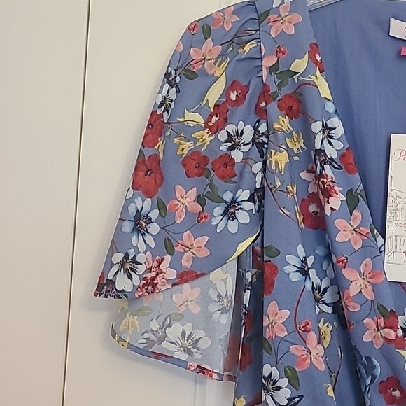 Parker Floral Wrap Hi-Lo Dress Size XS - Picture 5 of 13